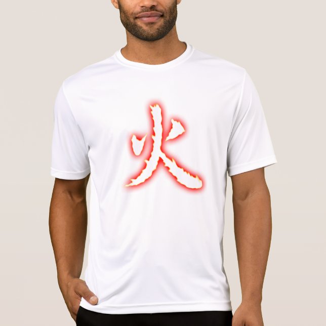 Fire Kanji Men's Micro Fiber T-Shirt (Front)
