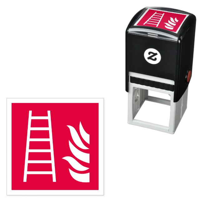 Fire Ladder Safety Sign Self-inking Stamp (In Situ)