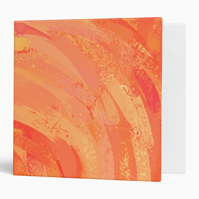 Fire Lake Orange Swirl Binder (Front/Inside)