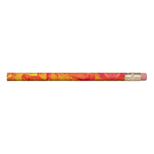 Fire Lava Volcano marble Pencil