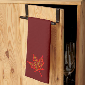 Fire Leaf Kitchen Towel