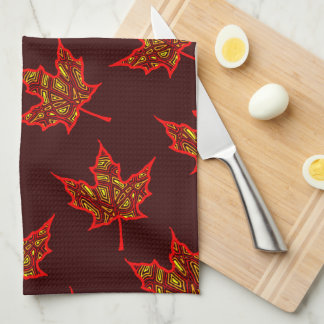 Fire Leaf Kitchen Towel