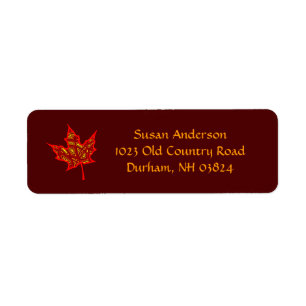 Fire Leaf Label