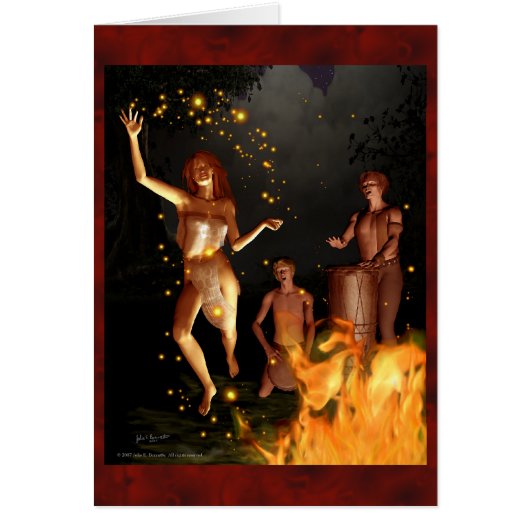 Fire Leap Beltane Card (Front)
