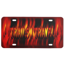 Fire License Plate