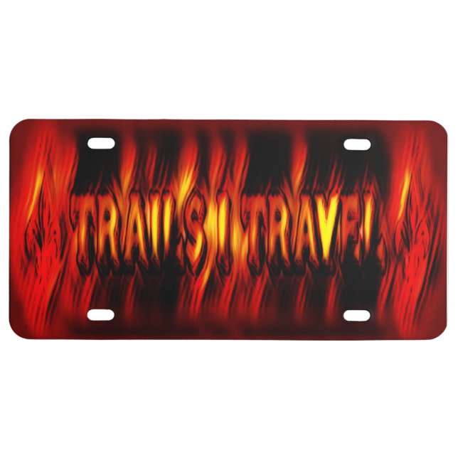 Fire License Plate (Front)