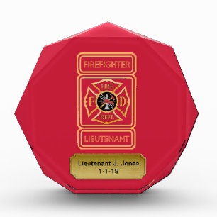 Fire Lieutenant Award Octagon