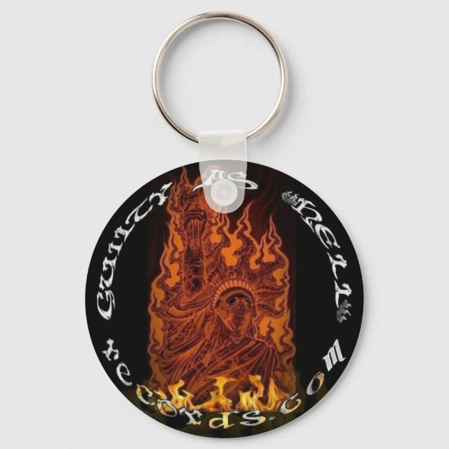 Fire Logo Keychain (Front)