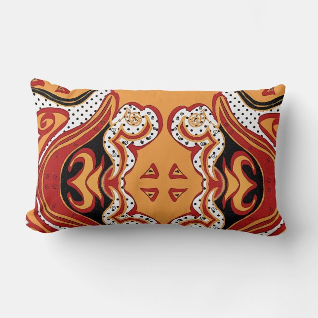 Fire Lumbar Pillow (Front)