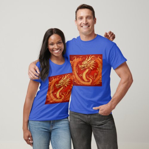 Fire Majesty Dragon Tattoo Design T Shirt