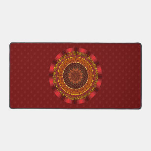 Fire Mandala Desk Mat