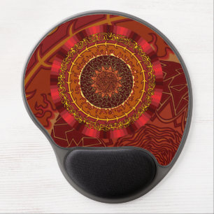Fire Mandala Gel Mousepad