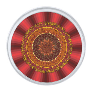 Fire Mandala Lapel Pin