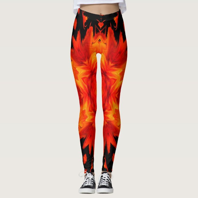fire mandala leggings (Front)