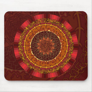 Fire Mandala Mousepad