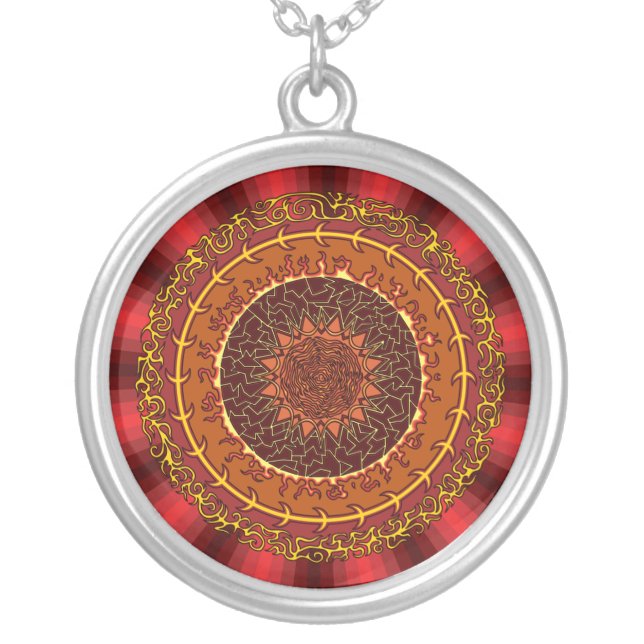 Fire Mandala Necklace (Front)