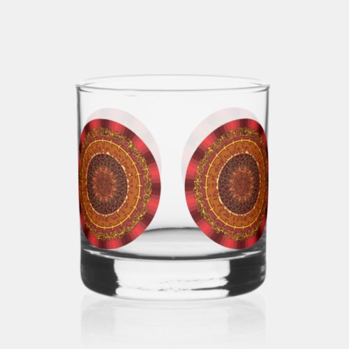 Fire Mandala Whiskey Glass