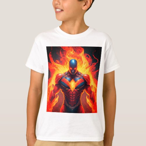 Fire Manipulation Superhero T_Shirt