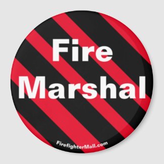 Fire Marshal Black/Red magnet