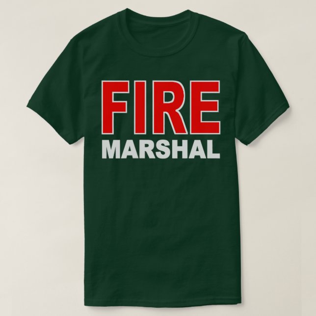 FIRE MARSHAL INVESTIGATOR COMMISSIONER FIREFIGHTER T-Shirt (Design Front)