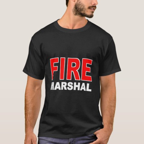 Fire Marshal Investigator Commissioner Firefighter T_Shirt