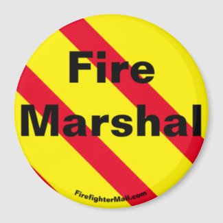 Fire Marshal red/yellow/black magnet