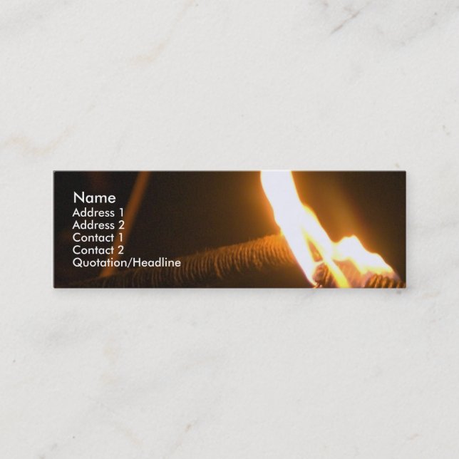 Fire Mini Business Card (Front)