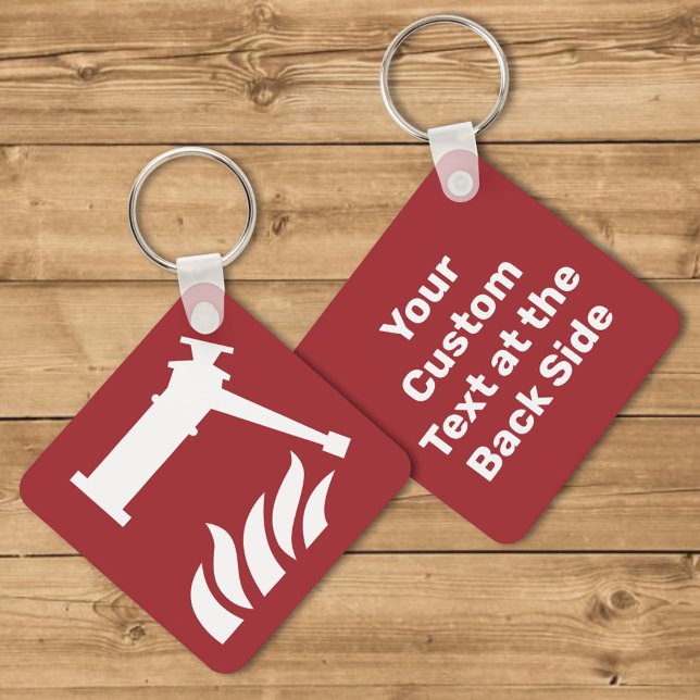 Fire Monitor Safety Sign Keychain (Creator Uploaded)