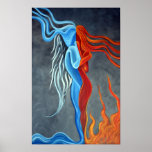 Fire N Ice Poster at Zazzle