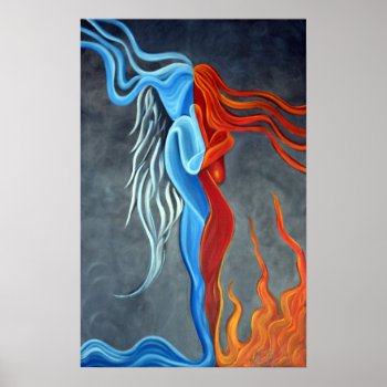 Fire N Ice Poster by LauraBarbosaArt at Zazzle