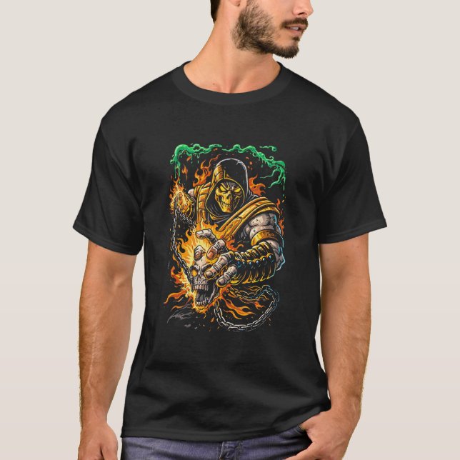 Fire Ninja (Scorpion Style) T-Shirt (Front)