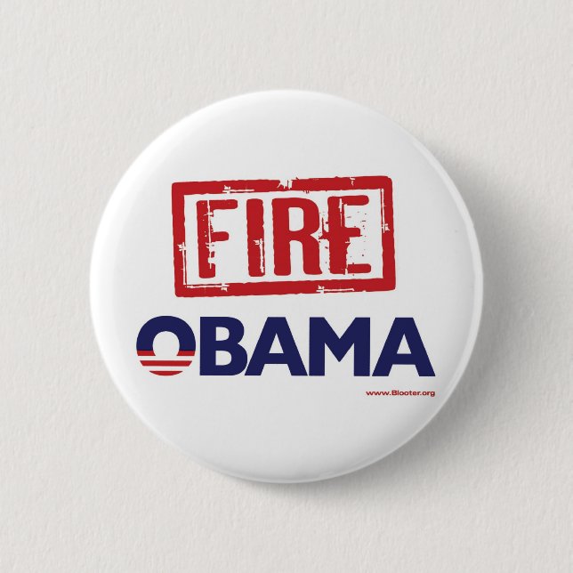 Fire Obama Button (Front)