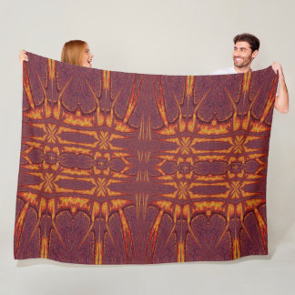 Fire of Itzpapalotl 57 Fleece Blanket