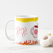 Fire of Love – Romantic Quote Mug for Couples