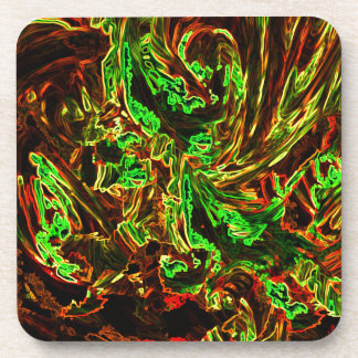 Fire of moon beverage coaster