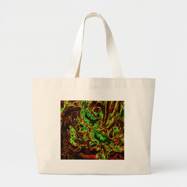 Fire of moon large tote bag (Front)