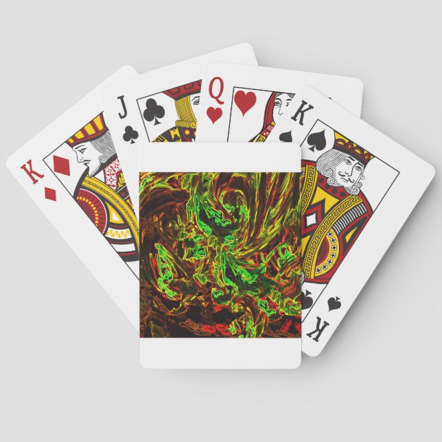 Fire of moon poker cards (Back)
