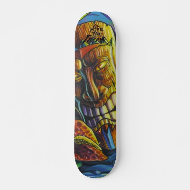 Fire of the Tiki god Skateboard Deck (Front)