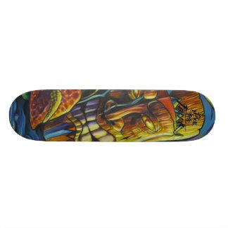 Fire of the Tiki god Skateboard Deck