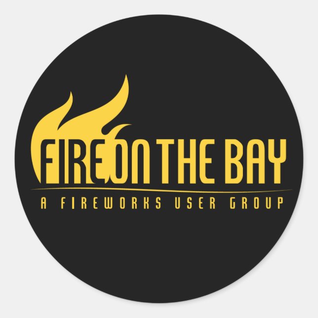 Fire On The Bay - Stickers! Classic Round Sticker (Front)