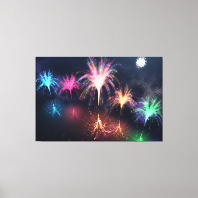 Fire on the Water Canvas Print (Front)