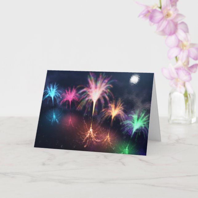 Fire on the Water Card (Orchid)