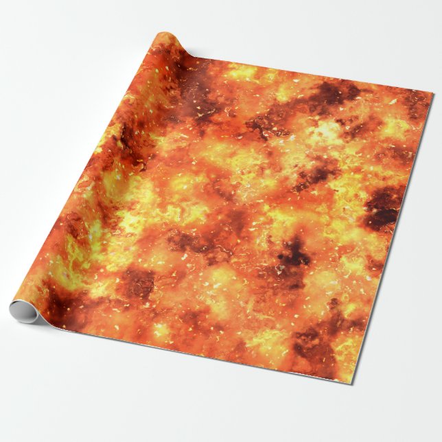 Fire on wrapping paper (Unrolled)