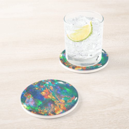 Fire Opal Drink Coaster