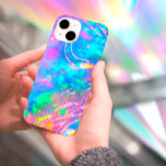 fire opal faux foil iPhone case<br><div class="desc">please note the iridescent effect is not real,  but just simulated</div>