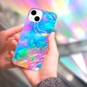 fire opal faux foil iPhone case