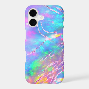 fire opal faux foil iPhone case