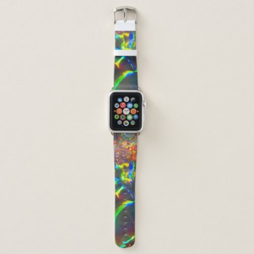 Fire Opal Gemstone Apple Watch Band