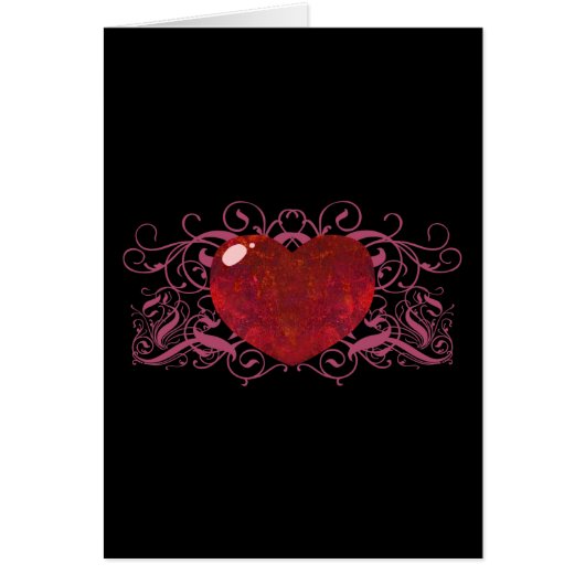 Fire Opal Heart Cards (Front)