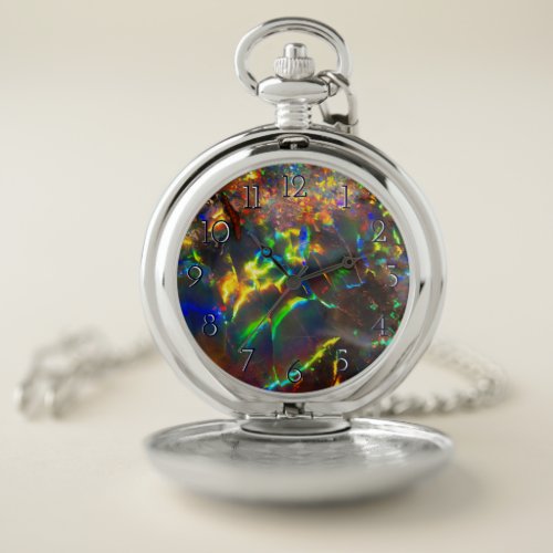 Fire Opal Pocket Watch